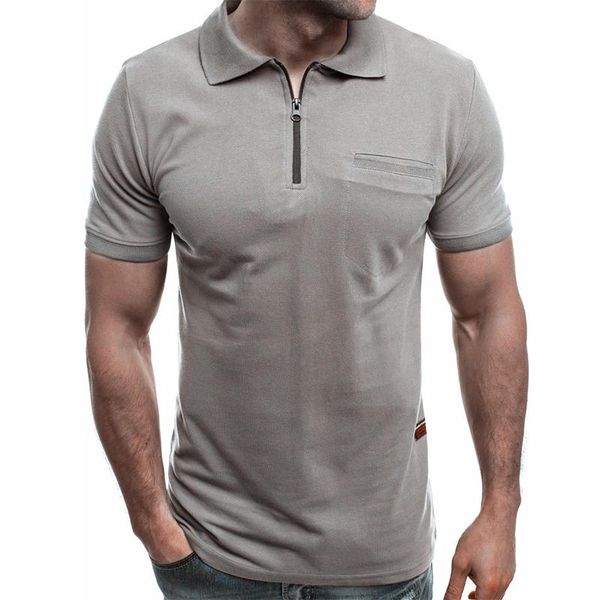 men's polos short sleeve men slim shirt casual turn-down collar zipper shirts for 2021 summer fashion solid pullover, White;black
men's polos short sleeve men slim shirt casual turn-down collar zipper shirts for 2021 summer fashion solid pullover, White;black