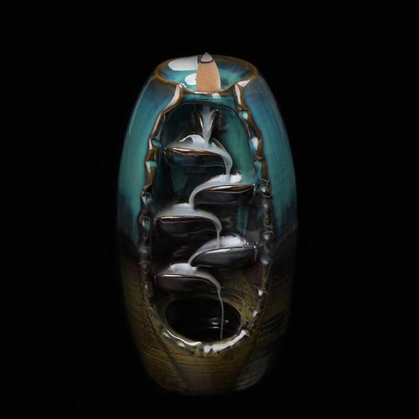 fragrance lamps ceramic buddhist incense burner smoke backflow waterfall censer holder decor
fragrance lamps ceramic buddhist incense burner smoke backflow waterfall censer holder decor