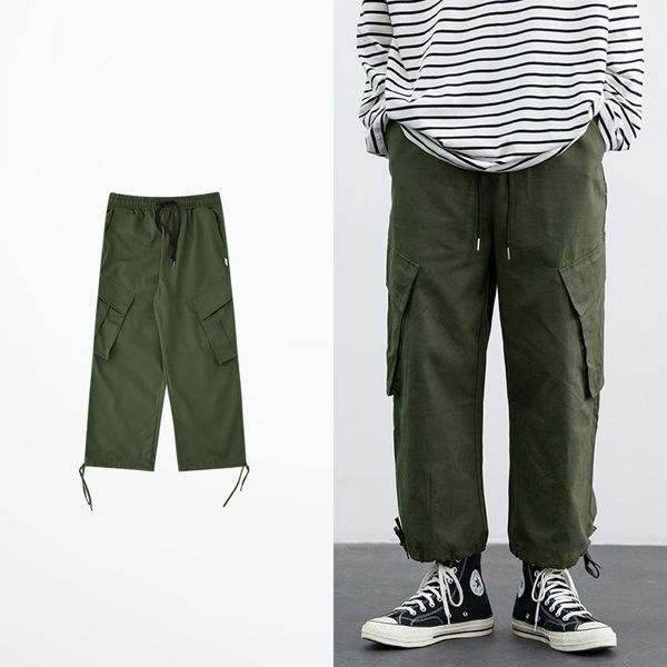 men's pants fashion spring autumn cargo tide brand nine point pant high street hip hop punk for men and women, Black
men's pants fashion spring autumn cargo tide brand nine point pant high street hip hop punk for men and women, Black