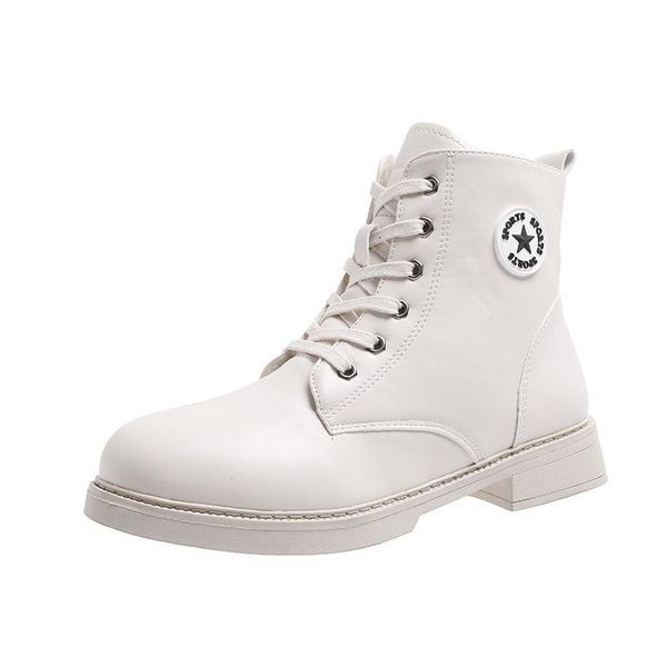 boots spring and autumn white fashion women round toe female casual winter flat solid ankle, Black
boots spring and autumn white fashion women round toe female casual winter flat solid ankle, Black