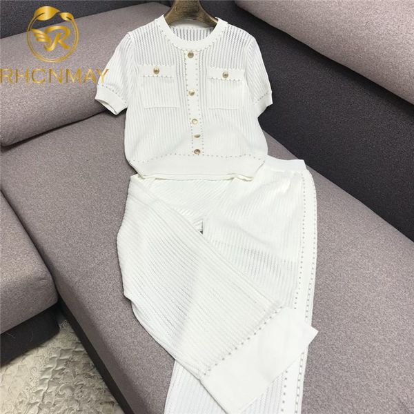 fashion women casual sportsuit two piece suit 2021 summer female pullover short sleeve knit shirt + wide leg pants outfit dress, White
fashion women casual sportsuit two piece suit 2021 summer female pullover short sleeve knit shirt + wide leg pants outfit dress, White
