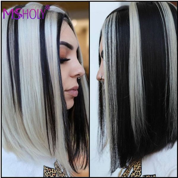 short straight silver white wig highlight synthetic hair wigs for black white women sliver cosplay wig high temperature msholy
short straight silver white wig highlight synthetic hair wigs for black white women sliver cosplay wig high temperature msholy