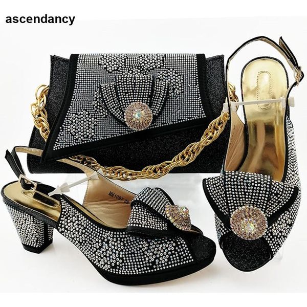 dress shoes latest african wedding italian shoe and bag sets decorate ladies set decorated with rhinestone /appliques, Black
dress shoes latest african wedding italian shoe and bag sets decorate ladies set decorated with rhinestone /appliques, Black