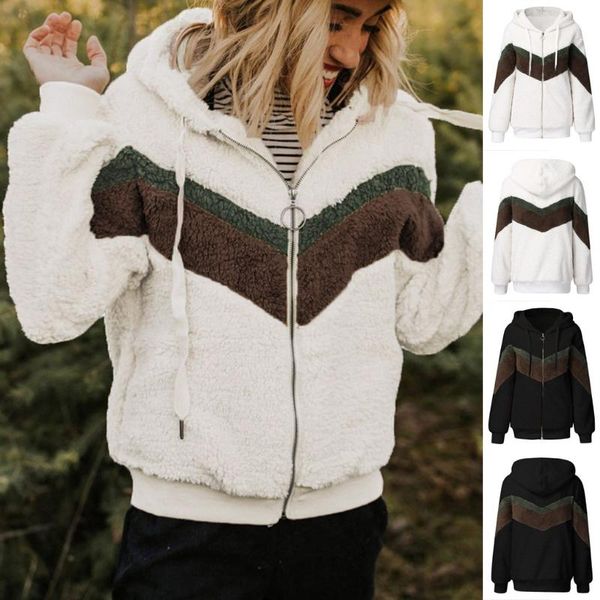 women's hoodies & sweatshirts 2021 women autumn thickening coat blouse winter casual stitching color matching hooded jacket plush, Black
women's hoodies & sweatshirts 2021 women autumn thickening coat blouse winter casual stitching color matching hooded jacket plush, Black