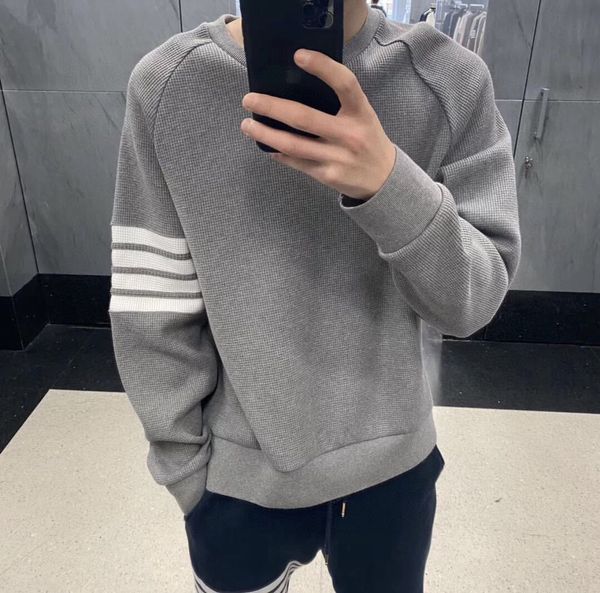 design clothing correct four bar waffle round neck pullover long sleeve cotton couple men and women qingdao, Black
design clothing correct four bar waffle round neck pullover long sleeve cotton couple men and women qingdao, Black