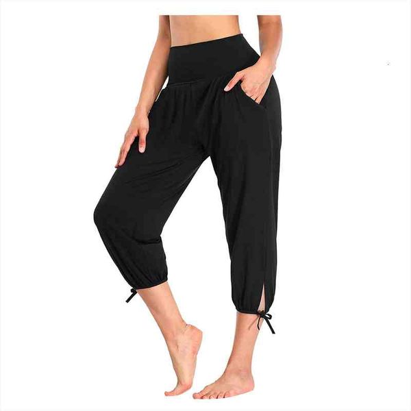 summer womens pants elastic waist jogging dance casual sport fitness sweatpants cropped trousers with pockets, Black;white
summer womens pants elastic waist jogging dance casual sport fitness sweatpants cropped trousers with pockets, Black;white