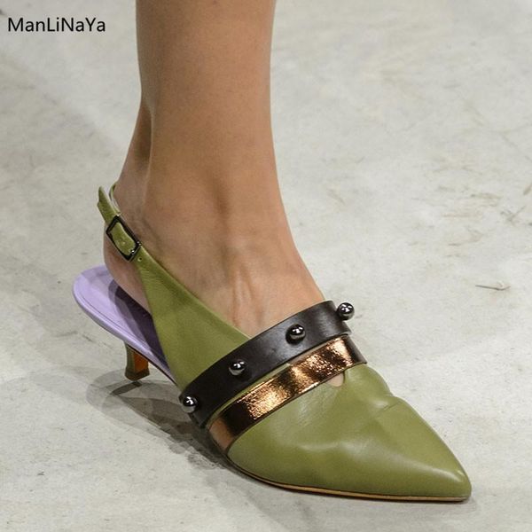 dress shoes genuine leather women high heels v-neck runway pointed toe kitten femal sandals buckle strap summer slingbacks, Black
dress shoes genuine leather women high heels v-neck runway pointed toe kitten femal sandals buckle strap summer slingbacks, Black
