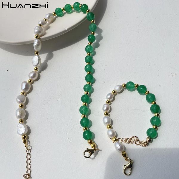 chokers retro green transparent stone geometric irregular natural freshwater pearl asymmetric necklace for women jewelry huanzhi, Golden;silver
chokers retro green transparent stone geometric irregular natural freshwater pearl asymmetric necklace for women jewelry huanzhi, Golden;silver