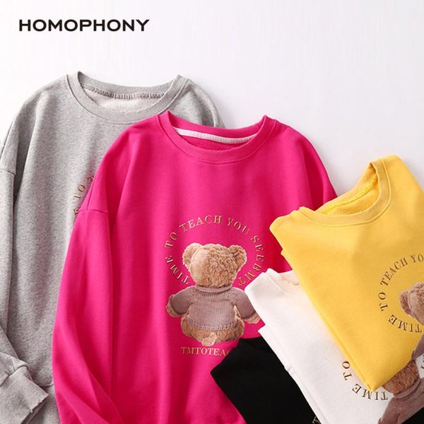 women's hoodies & sweatshirts homophony autumn and spring bear print woman streetwear loose o-neck long sleeve pullovers casual women c, Black
women's hoodies & sweatshirts homophony autumn and spring bear print woman streetwear loose o-neck long sleeve pullovers casual women c, Black