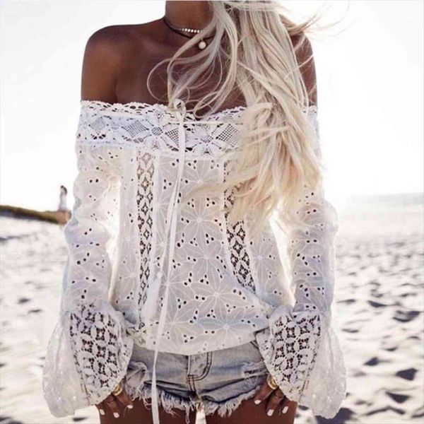 lace long sleeve floral womens shirt white elegant fashion blusas femme plus size
lace long sleeve floral womens shirt white elegant fashion blusas femme plus size