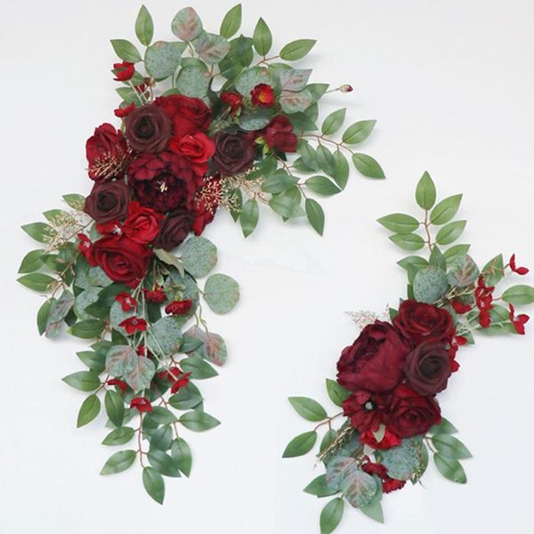 decorative flowers & wreaths 2pcs wine red artificial wedding backdrop decor welcome card sign corner floral props arrange arch flower row
decorative flowers & wreaths 2pcs wine red artificial wedding backdrop decor welcome card sign corner floral props arrange arch flower row