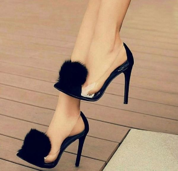 sandals pvc transparent concise women pointed toe thin high heel fashion ladies slip-on slippers gladiator pumps size 40 hl70, Black
sandals pvc transparent concise women pointed toe thin high heel fashion ladies slip-on slippers gladiator pumps size 40 hl70, Black
