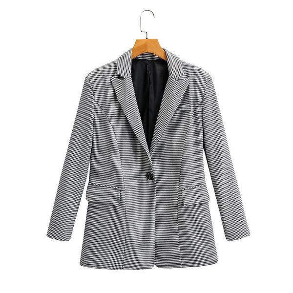 women's jackets ff-1019 european and american style wholesale 2021 summer french small plaid casual suit coat, Black;brown
women's jackets ff-1019 european and american style wholesale 2021 summer french small plaid casual suit coat, Black;brown