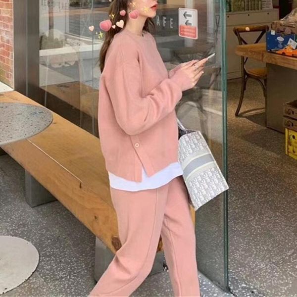 autumn winter solid long pants knitwear warm lady tracksuit suits women sets 2 pieces sweater pullovers women's tracksuits, Gray
autumn winter solid long pants knitwear warm lady tracksuit suits women sets 2 pieces sweater pullovers women's tracksuits, Gray
