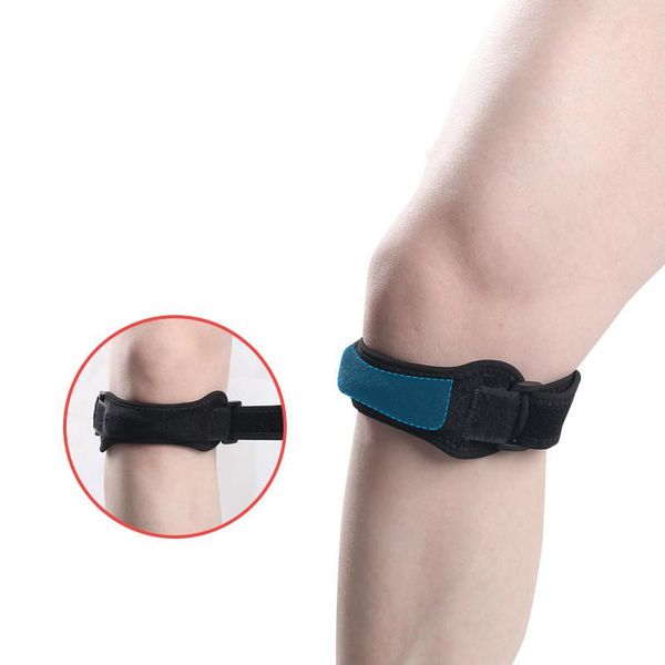 elbow & knee pads adjustable patella tendon strap protector guard support pad belted sports brace black outdoor, Black;gray 
elbow & knee pads adjustable patella tendon strap protector guard support pad belted sports brace black outdoor, Black;gray