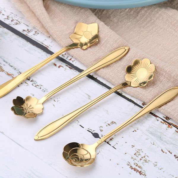 10pcs /set cute stainless steel flower teaspoon dessert coffee spoon golden sakura rose spoon
10pcs /set cute stainless steel flower teaspoon dessert coffee spoon golden sakura rose spoon