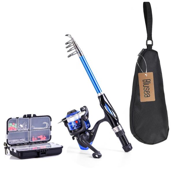blusea fishing rod reel combo full kit 1.3m spinning set with hooks soft lures barrel swivels bag boat rods
blusea fishing rod reel combo full kit 1.3m spinning set with hooks soft lures barrel swivels bag boat rods