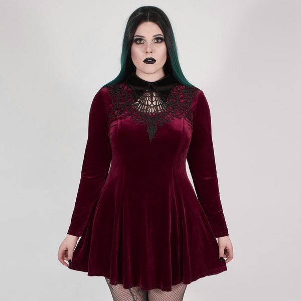casual dresses punkrave women's gothic dark night vines dress gorgeous fashion hollow a line mercerized velvet long sleeve, Black;gray
casual dresses punkrave women's gothic dark night vines dress gorgeous fashion hollow a line mercerized velvet long sleeve, Black;gray