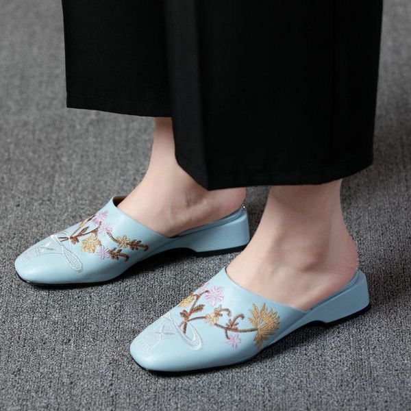 dress shoes coolulu women square toe mules outdoor pumps low heel fashion backless slippers ladies embroider size 33-43, Black
dress shoes coolulu women square toe mules outdoor pumps low heel fashion backless slippers ladies embroider size 33-43, Black