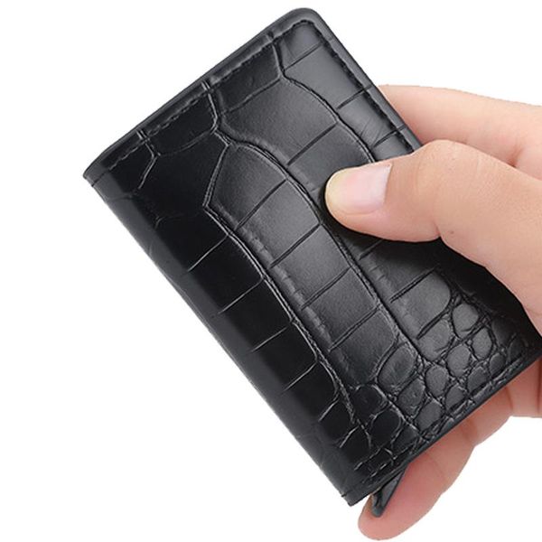 card holders 2021 men's pu leather wallet with multiple slots,rfid anti id cardholder degaussing aluminum alloy purses, Brown;gray
card holders 2021 men's pu leather wallet with multiple slots,rfid anti id cardholder degaussing aluminum alloy purses, Brown;gray