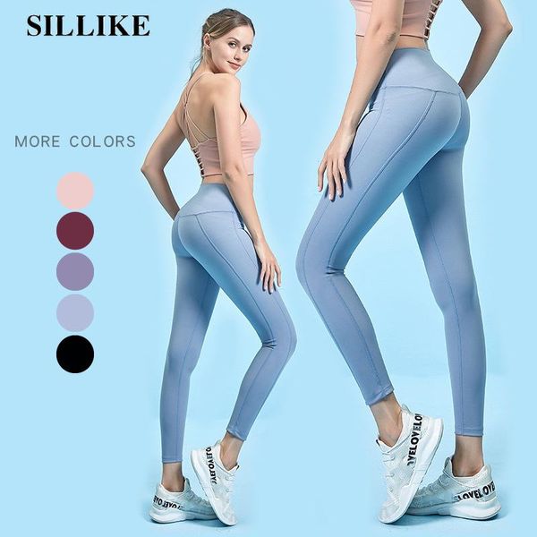 women's leggings sillike high waist fitness pants bulift sport women workout leggins push up, Black
women's leggings sillike high waist fitness pants bulift sport women workout leggins push up, Black
