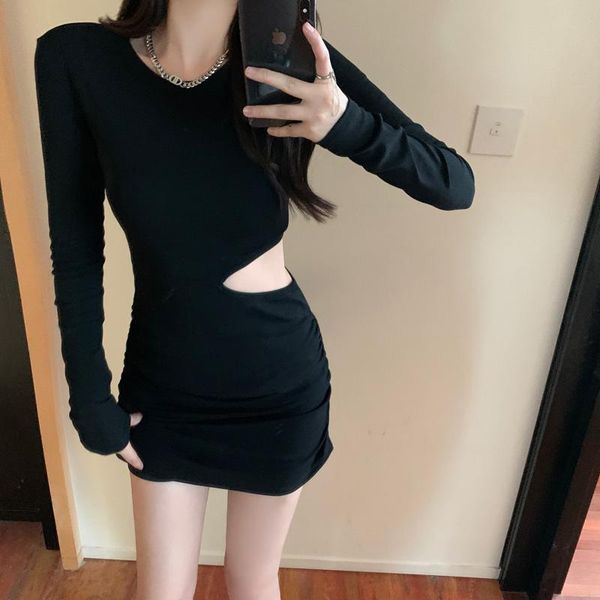 casual dresses one-piece hollow out dress women clothing 2021 autumn long sleeve bag hip high waist tshirt female vestidos, Black;gray
casual dresses one-piece hollow out dress women clothing 2021 autumn long sleeve bag hip high waist tshirt female vestidos, Black;gray