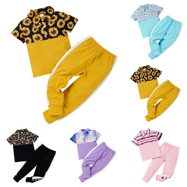 clothing sets kids girls loungewear outfits toddler leopard t-shirt splicing trousers set, White
clothing sets kids girls loungewear outfits toddler leopard t-shirt splicing trousers set, White