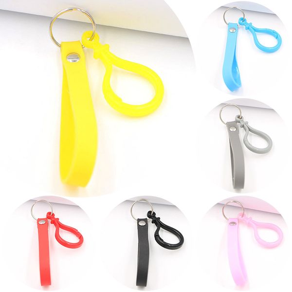 multicolor silicone keychain lobster buckle soft rubber hand band strap for women diy pendant keyring car bag ornament accessory, Silver
multicolor silicone keychain lobster buckle soft rubber hand band strap for women diy pendant keyring car bag ornament accessory, Silver