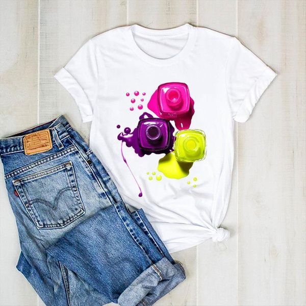 printed fashion make up womens t shirts cute 3d color tee clothes shirt clothing, White
printed fashion make up womens t shirts cute 3d color tee clothes shirt clothing, White