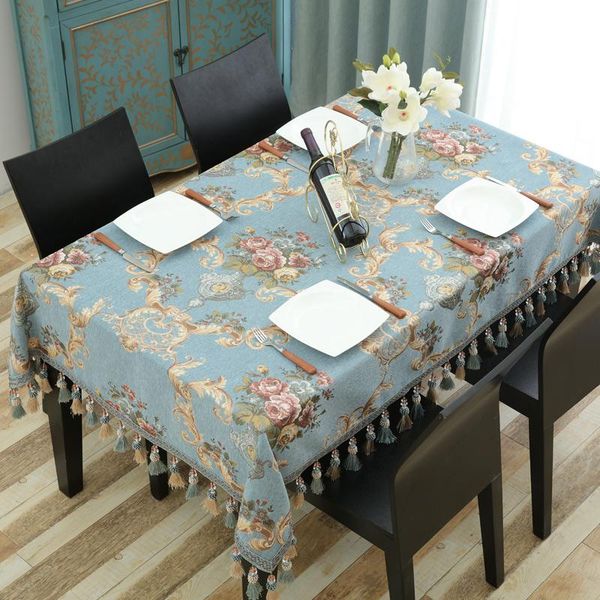 table cloth european retro chenille jacquard floral rectangular tassel dense square dining covers party event decoration
table cloth european retro chenille jacquard floral rectangular tassel dense square dining covers party event decoration