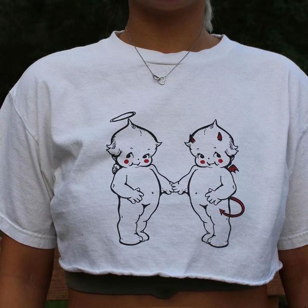women's tanks & camis women summer t shirt crop cute boby pattern casual tee slim round neck tees cotton pullover, White
women's tanks & camis women summer t shirt crop cute boby pattern casual tee slim round neck tees cotton pullover, White