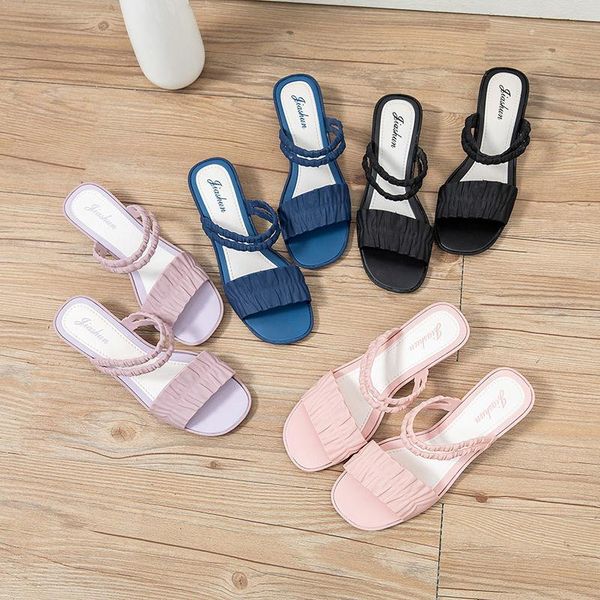 women's sandals all-match trend students korean version of summer wear jelly casual fairy single shoes two straps, Black
women's sandals all-match trend students korean version of summer wear jelly casual fairy single shoes two straps, Black