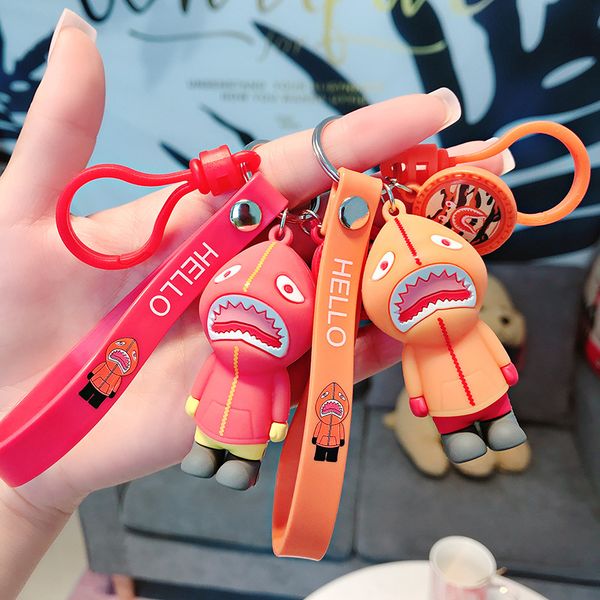 keyring keychain creative cartoon cute fashion shark silicone key chain personality lovers bag pendant net red, Silver
keyring keychain creative cartoon cute fashion shark silicone key chain personality lovers bag pendant net red, Silver