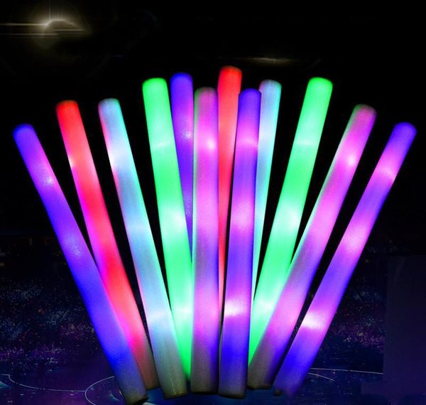 led stick flashing light up foam glow baton rainbow color shinnying sponge wand for concert wedding parties fans favorits
led stick flashing light up foam glow baton rainbow color shinnying sponge wand for concert wedding parties fans favorits
