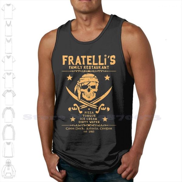 fratellis family restaurant custom funny tank sleeveless vest goonies 80s fantasy fratelli, White;black
fratellis family restaurant custom funny tank sleeveless vest goonies 80s fantasy fratelli, White;black