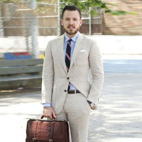 men's suits & blazers beige linen men for wedding beach custom made groomsmen suit slim fit man 2 pieces jacket pants ternos, White;black
men's suits & blazers beige linen men for wedding beach custom made groomsmen suit slim fit man 2 pieces jacket pants ternos, White;black