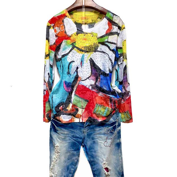women's t-shirt 2021 spring arrival floral print t women long sleeve graphic tees modis loose tee femme m9kr, White
women's t-shirt 2021 spring arrival floral print t women long sleeve graphic tees modis loose tee femme m9kr, White
