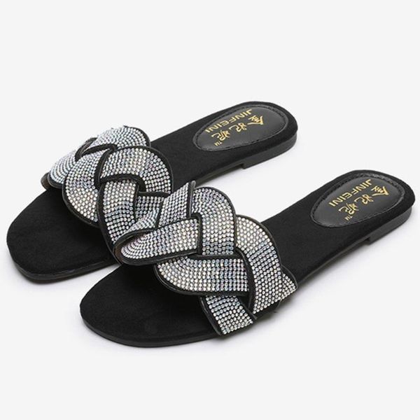 slippers rhinestone women flip flops summer slides shoes crystal diamond bling beach sandals casual slip on, Black
slippers rhinestone women flip flops summer slides shoes crystal diamond bling beach sandals casual slip on, Black