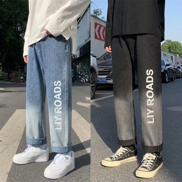 men's jeans autumn and winter trendy straight denim cropped trousers 2021 korean version of the trend gradient japanese casual, Blue
men's jeans autumn and winter trendy straight denim cropped trousers 2021 korean version of the trend gradient japanese casual, Blue