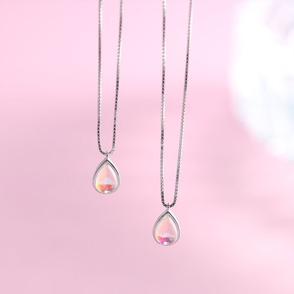 moonstone water drop necklace 925 silver clavicle chain women's korean style versatile anti allergy accessories 7452, Black
moonstone water drop necklace 925 silver clavicle chain women's korean style versatile anti allergy accessories 7452, Black