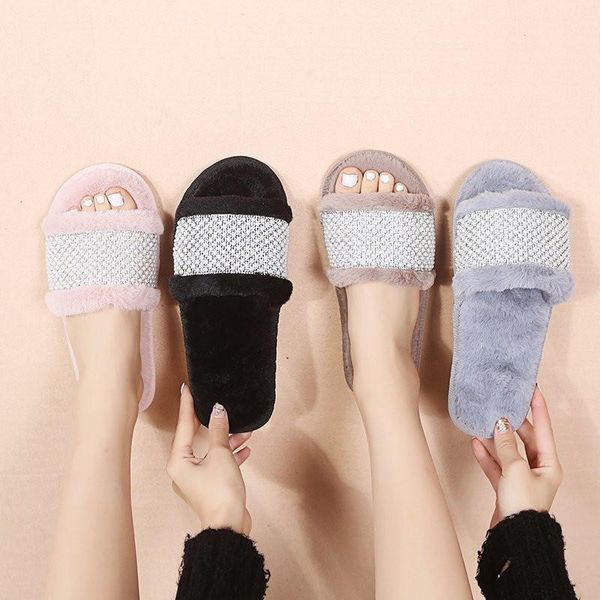 woman slippers winter warm shoes home with plush flats casual pearl decoration for women size 36-41, Black
woman slippers winter warm shoes home with plush flats casual pearl decoration for women size 36-41, Black