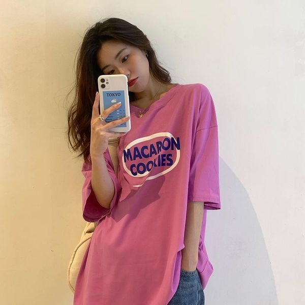 women's t-shirt retro casual loose letter print female korean harajuku t-shirts japanese kawaii ulzzang clothes for women, White
women's t-shirt retro casual loose letter print female korean harajuku t-shirts japanese kawaii ulzzang clothes for women, White
