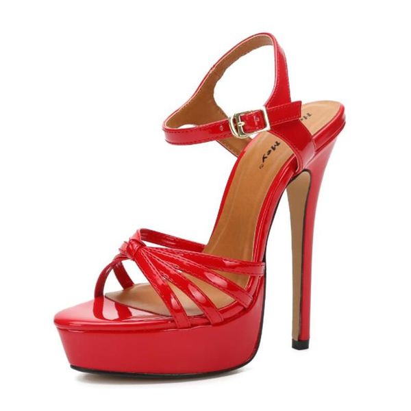 sandals women's net red shoes fashion show genuine luxury 16 cm stiletto princess 4, Black
sandals women's net red shoes fashion show genuine luxury 16 cm stiletto princess 4, Black