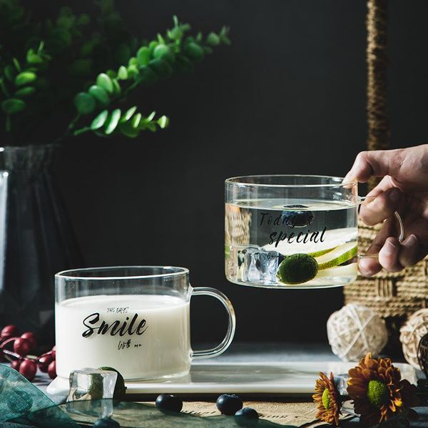 mugs creative letter heat-resistant glass cup large band put mug office tea coffee breakfast milk couple's
mugs creative letter heat-resistant glass cup large band put mug office tea coffee breakfast milk couple's