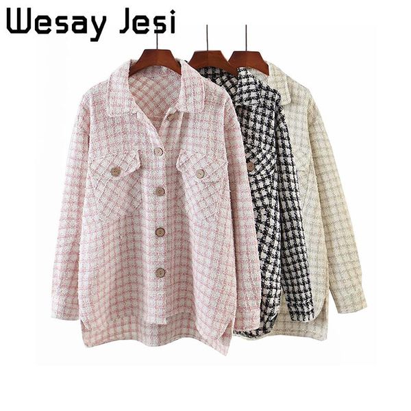 autumn white plaid coat and jacket women fashion clothing casual long sleeve office plus size 2021 women's jackets, Black;brown
autumn white plaid coat and jacket women fashion clothing casual long sleeve office plus size 2021 women's jackets, Black;brown