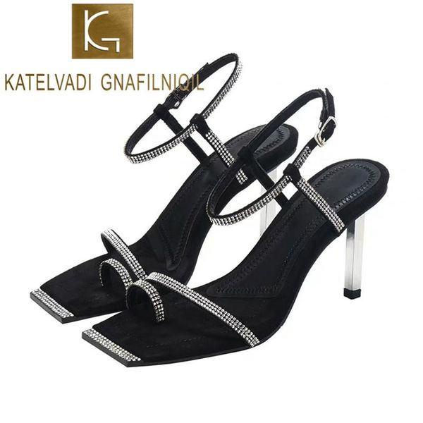 dress shoes katelvadi gladiator crystal sandals summer black 7cm thin heels for women high kl-004
dress shoes katelvadi gladiator crystal sandals summer black 7cm thin heels for women high kl-004