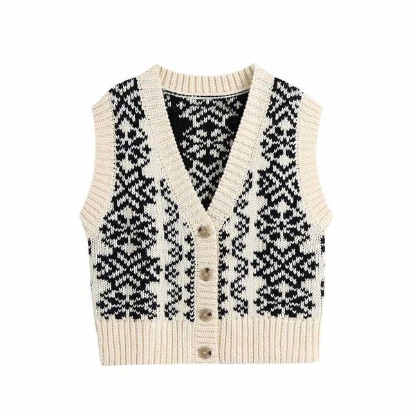 winter women knit cardigan sweater vest casual fashion vintage woman sweaters knitted 210709, White;black
winter women knit cardigan sweater vest casual fashion vintage woman sweaters knitted 210709, White;black