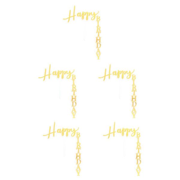 other festive & party supplies 5pcs/pack english letters birthday cake er simple insert cards (golden)
other festive & party supplies 5pcs/pack english letters birthday cake er simple insert cards (golden)