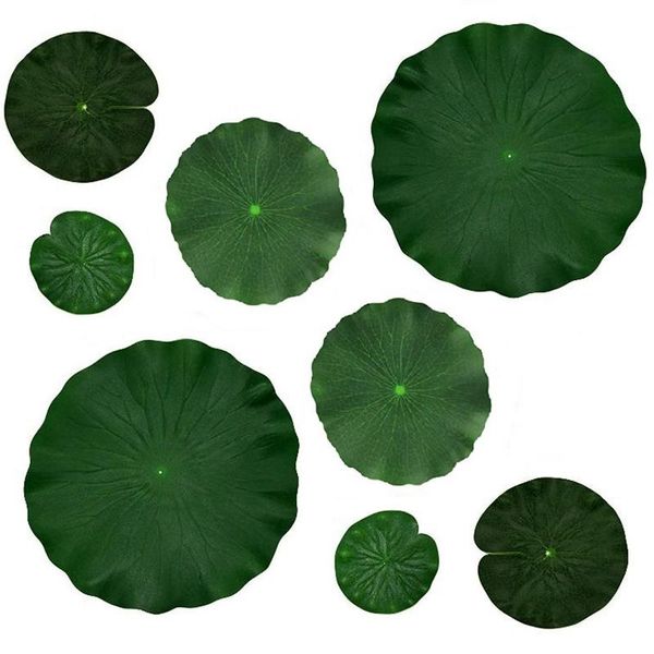decorative flowers & wreaths 8pcs artificial simulation lotus leaves floating foam water lily pads ornaments fish pond pool aquarium garden
decorative flowers & wreaths 8pcs artificial simulation lotus leaves floating foam water lily pads ornaments fish pond pool aquarium garden