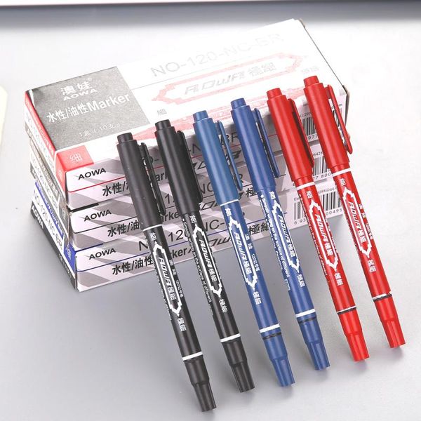 double-end colours ballpoint pen metal ball with blue and black red magical fashion school office supplies oily water pens, Blue;orange
double-end colours ballpoint pen metal ball with blue and black red magical fashion school office supplies oily water pens, Blue;orange